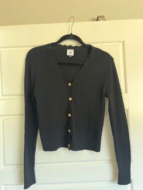 Cabi Sweater Black Cardigan size Small